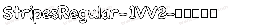 StripesRegular-1VV2字体转换