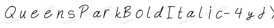 QueensParkBoldItalic-4yjY字体转换