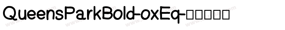 QueensParkBold-oxEq字体转换