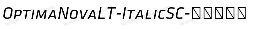 OptimaNovaLT-ItalicSC字体转换