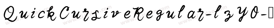 QuickCursiveRegular-lzY0字体转换