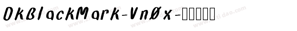 DkBlackMark-Vn0x字体转换
