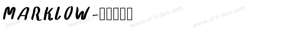 MARKLOW字体转换