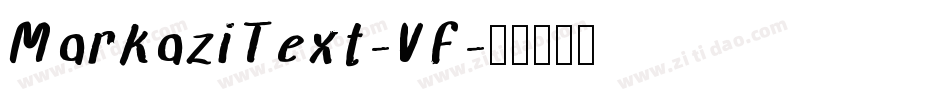 MarkaziText-VF字体转换