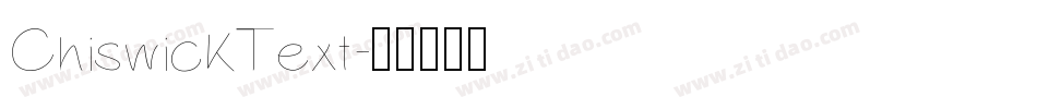ChiswickText字体转换