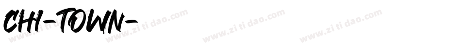 CHI-TOWN字体转换