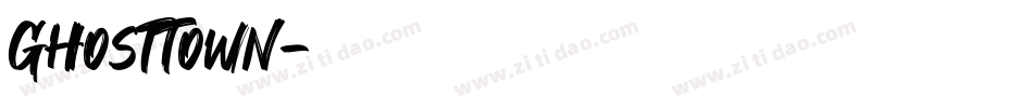 GhostTown字体转换