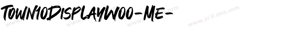 Town10DisplayW00-Me字体转换