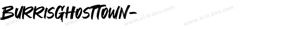 BurrisGhostTown字体转换