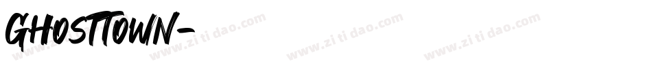 GhostTown字体转换