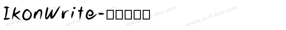 IkonWrite字体转换