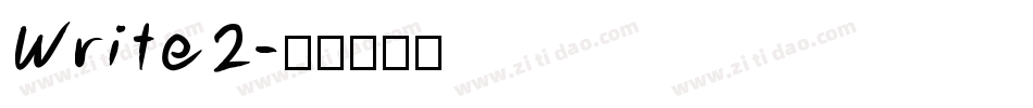 Write2字体转换