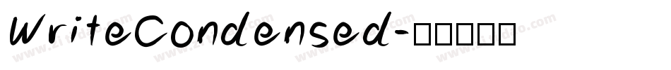 WriteCondensed字体转换