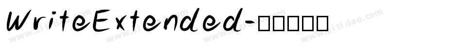 WriteExtended字体转换