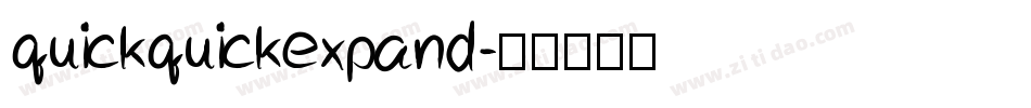 quickquickexpand字体转换