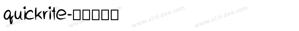 quickrite字体转换
