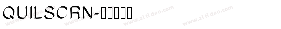 QUILSCRN字体转换