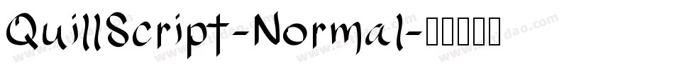 QuillScript-Normal字体转换