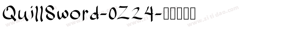 QuillSword-0Z24字体转换