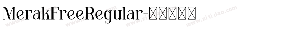 MerakFreeRegular字体转换