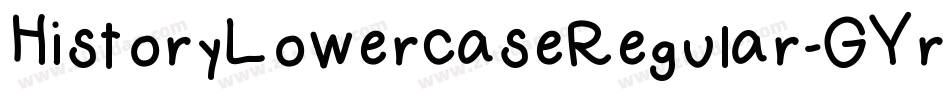 HistoryLowercaseRegular-GYrO字体转换