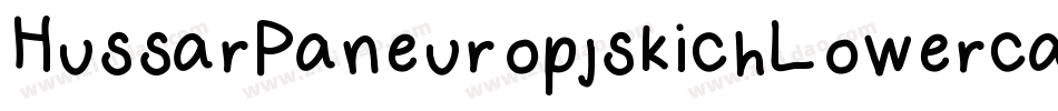 HussarPaneuropjskichLowercaseOblique-mOoG字体转换