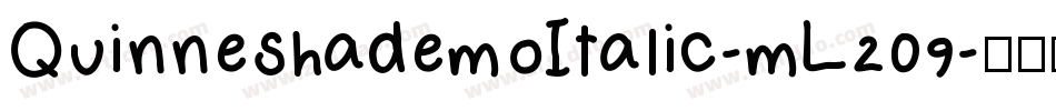 QuinneshademoItalic-mL209字体转换