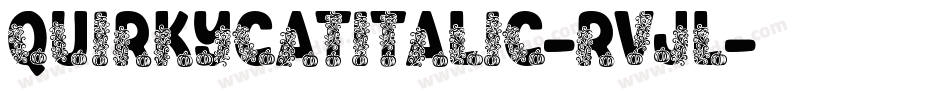 QuirkyCatItalic-RVJl字体转换