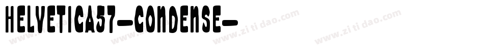 Helvetica57-Condense字体转换