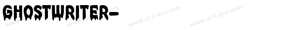 GHOSTWRITER字体转换