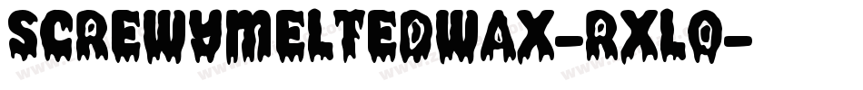 ScrewyMeltedWax-rxlO字体转换