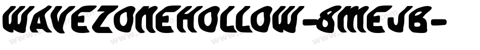 WaveZoneHollow-8MejB字体转换