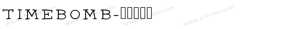 TIMEBOMB字体转换