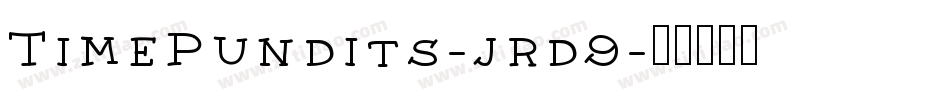 TimePundits-jrd9字体转换