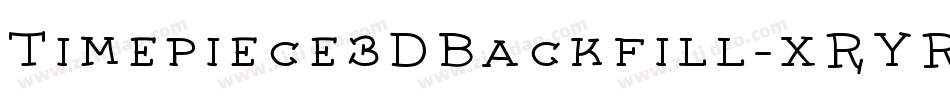 Timepiece3DBackfill-xRYR字体转换