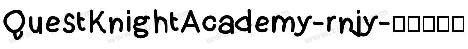 QuestKnightAcademy-rnjy字体转换