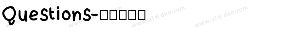 Questions字体转换