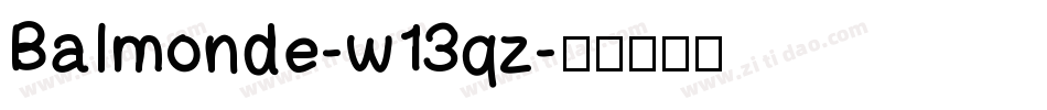Balmonde-w13qz字体转换