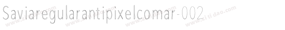 Saviaregularantipixelcomar-002R字体转换