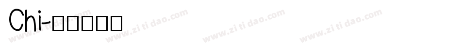 Chi字体转换