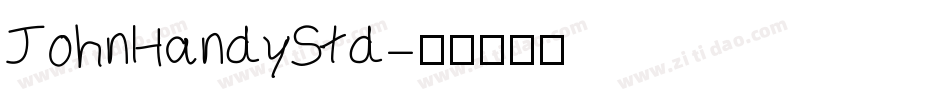 JohnHandyStd字体转换