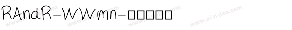 RAndR-WWmn字体转换