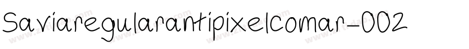 Saviaregularantipixelcomar-002R字体转换