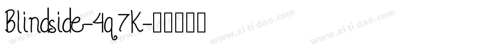 Blindside-4q7K字体转换