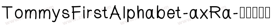 TommysFirstAlphabet-axRa字体转换