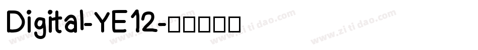Digital-YE12字体转换