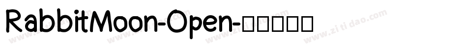 RabbitMoon-Open字体转换