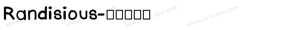 Randisious字体转换