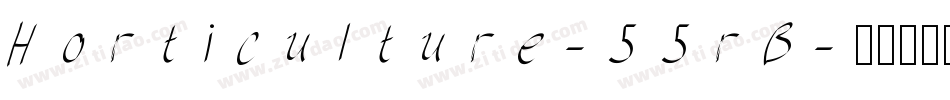 Horticulture-55rB字体转换