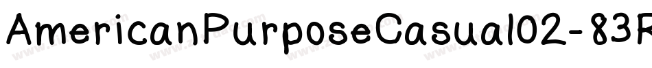 AmericanPurposeCasual02-83RD字体转换